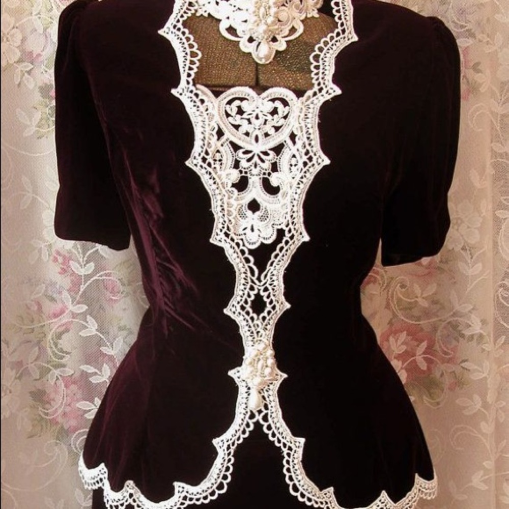 Vintage Victorian knee length dress